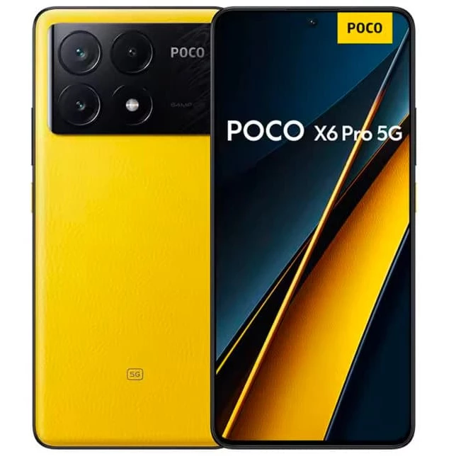 poco x6 pro 4 poco x6 pro 5g زرد