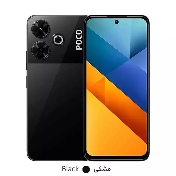poco-m6-black گوشی موبایل شیائومی Poco M6 حافظه 256 گیگابایت و رم 8 گیگابایت