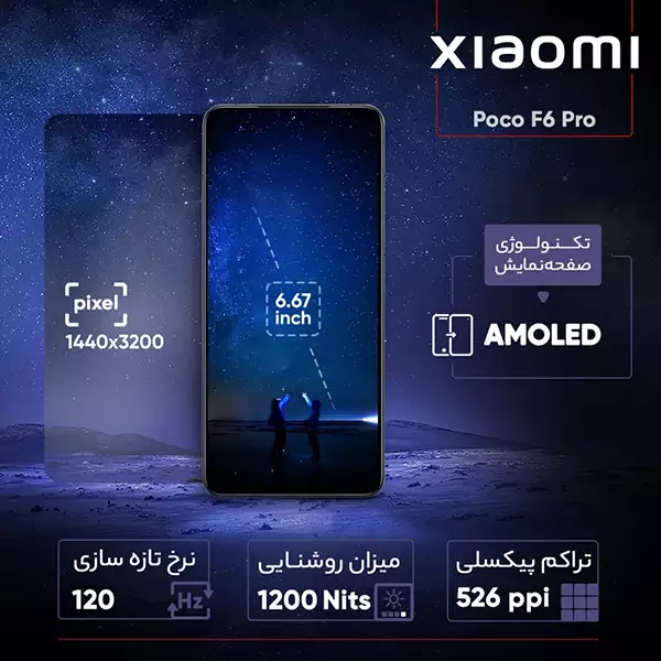 گوشی موبایل شیائومی Poco F6 Pro 5G