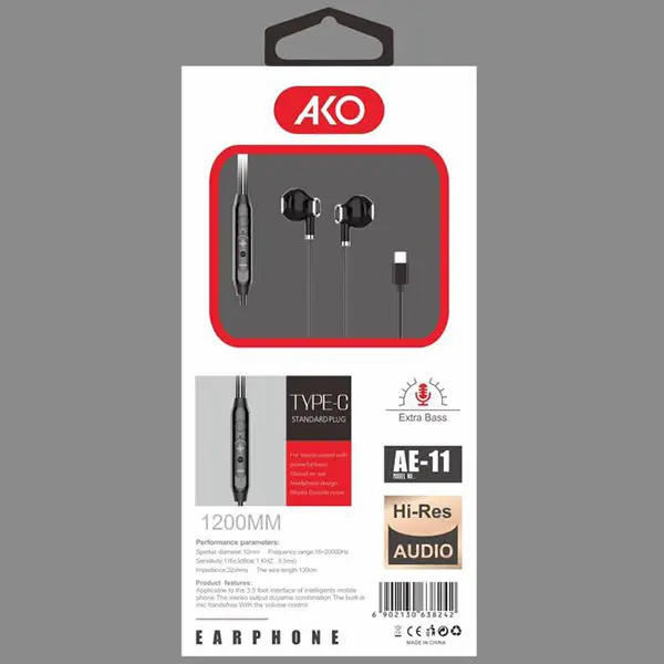 هندزفری تایپ سی آکو مدل AE-11
