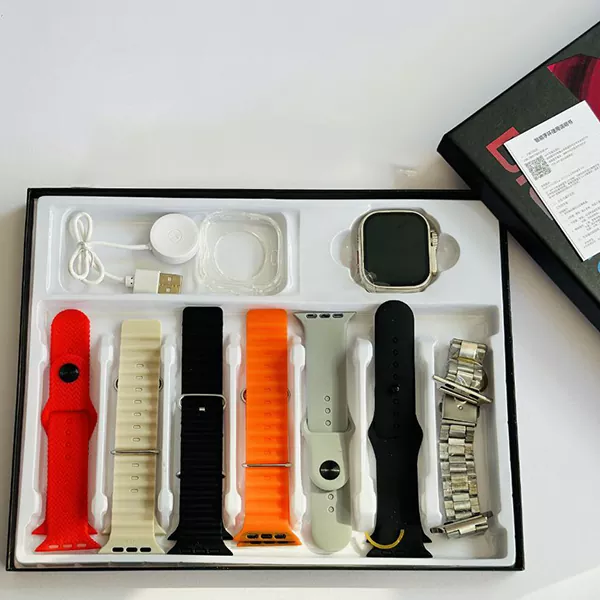 BIG-TK36 ULTRA2-2 ساعت هوشمند بیگ مدل TK36 ULTRA2 به همراه 7 عدد بند در رنگ های مختلف