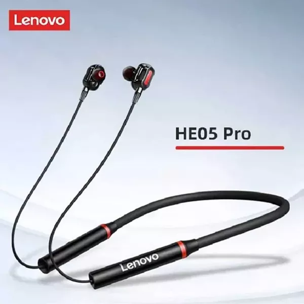 HE05-Pro-4 هندزفری گردنی لنوو مدل HE05 Pro