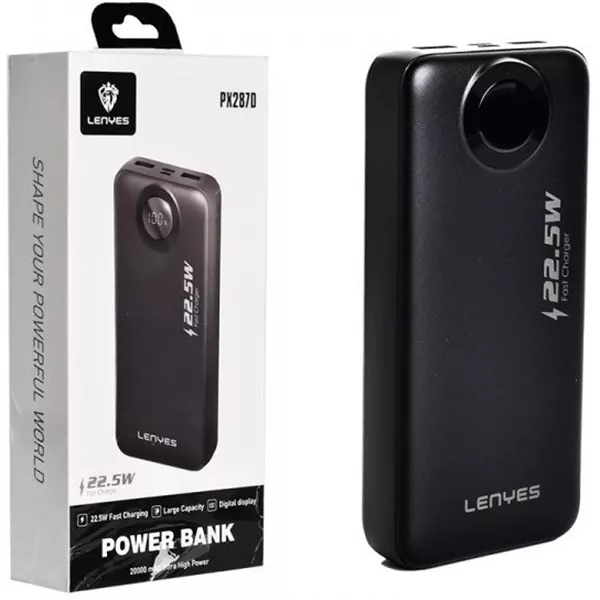 پاوربانک لنیز مدل PX487D با ظرفیت 40000 میلی آمپر ساعت