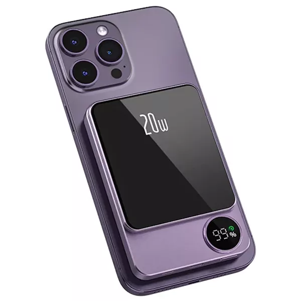 RECCI-RPB-W16-2 پاوربانک مگنتی رسی مدل RPB-W16 با ظرفیت 10000 میلی آمپر ساعت