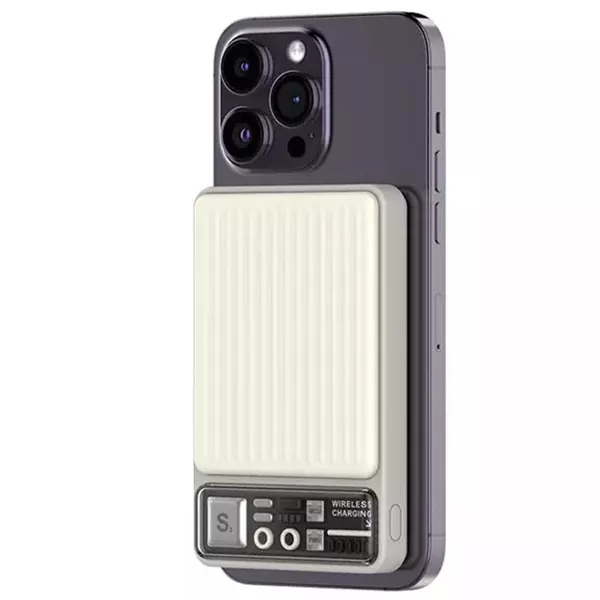 RECCI-RPB-W18-2 پاوربانک مگنتی رسی مدل RPB-W18 با ظرفیت 10000 میلی آمپر ساعت