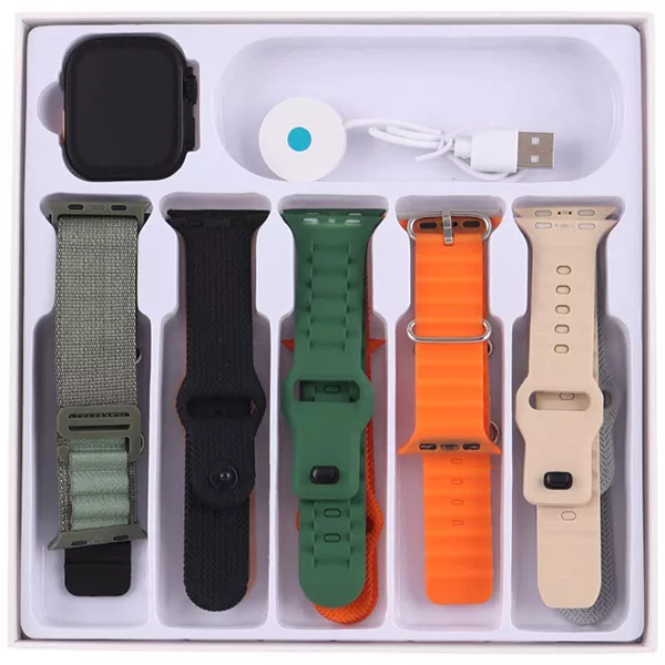 ساعت هوشمند ویسمی WS-X20 Ultra 3 به همراه 10 عدد بند در رنگ های مختلف