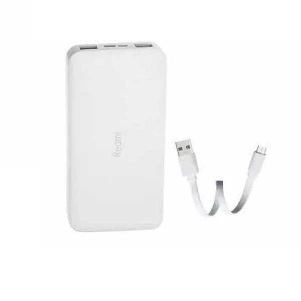XIAOMI-Redmi-PB100LZM-11 پاوربانک شیائومی مدل Redmi PB100LZM ظرفیت 10000 میلی آمپر ساعت به همراه کابل تبدیل microUSB