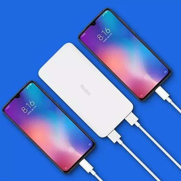 XIAOMI-Redmi-PB100LZM-13 پاوربانک شیائومی مدل Redmi PB100LZM ظرفیت 10000 میلی آمپر ساعت به همراه کابل تبدیل microUSB