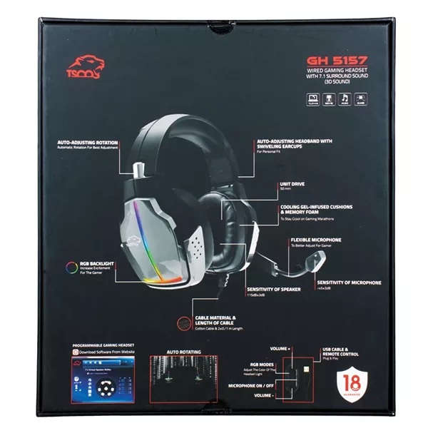 gh-5157-27 هدست گیمینگ تسکو مدل GH 5157