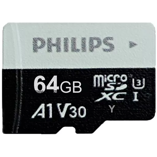 کارت حافظه micro SDHC فیلیپس مدل A1-V30 کلاس 10 استاندارد UHS-I U3 ظرفیت 64 گیگابایت