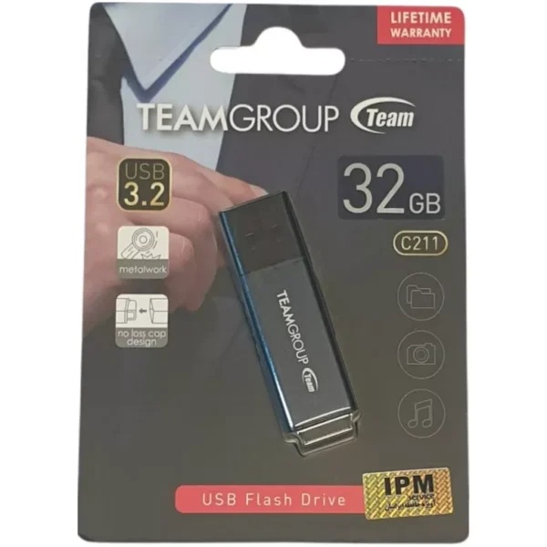 فلش مموری تیم گروپ مدل C211 ظرفیت 32 گیگابایت - USB3.2