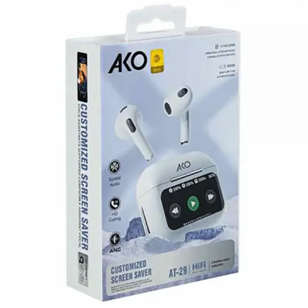 ako-at-29-2 هندزفری بی سیم آکو مدل AT-29 با قابلیت نویز کنسلینگ ANC