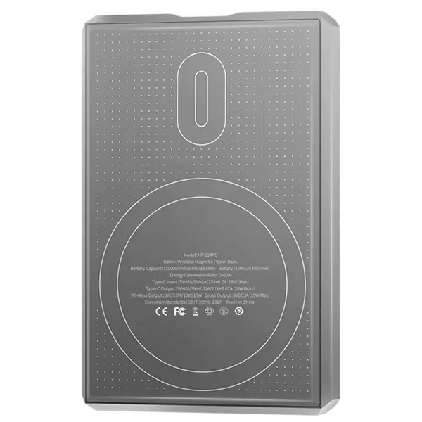 hp-124pd-1 پاور بانک هیسکا مدل HP-124PD ظرفیت 10000 میلی آمپر ساعت