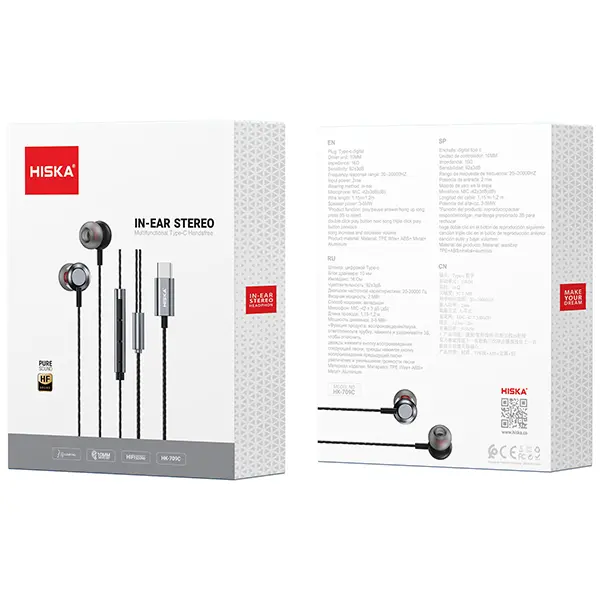 هندزفری با سیم هیسکا مدل HK-709C