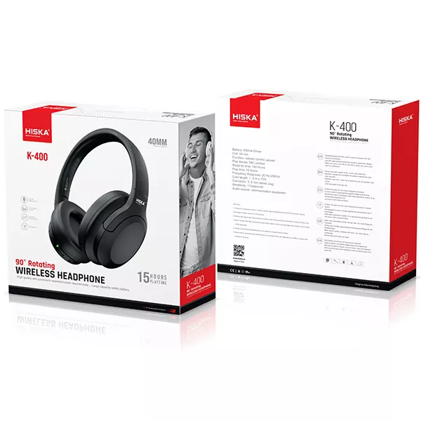hiska-headphone-k-400-5 هدفون بی سیم هیسکا مدل K-400