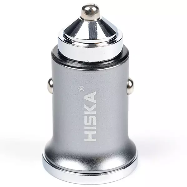 hiska-lighter-charger-hcc-306-1 شارژر فندکی هیسکا مدل HCC-306 به همراه کابل تبدیل USB-C