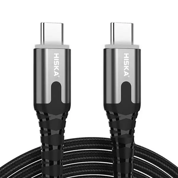 شارژر فندکی هیسکا مدل HCC-306 به همراه کابل تبدیل USB-C