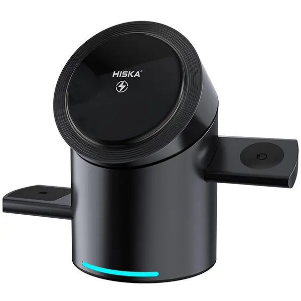 شارژر بی سیم مگنتی 3 کاره هیسکا مدل HR-16